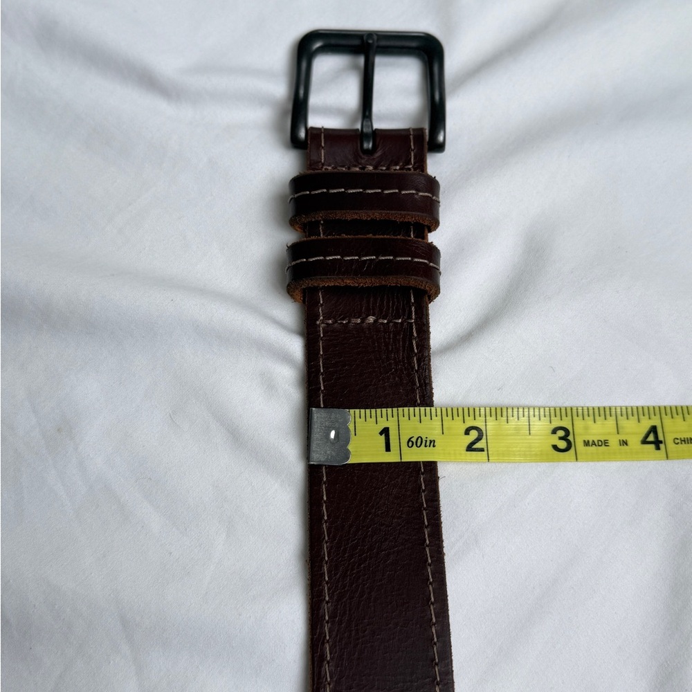 Unisex Elegant Brown Genuine Leather Bag with Classic Design - Picture 5 of 7